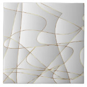 Schöne Goldlinien Fliese (Vorderseite)