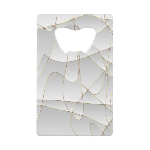 Schöne Goldlinien Geldbeutel Flaschenöffner