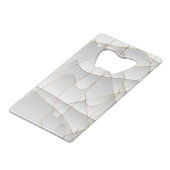 Schöne Goldlinien Geldbeutel Flaschenöffner (Vorderseite Schrägansicht)