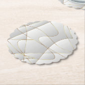 Schöne Goldlinien Untersetzer (angewinkelt)