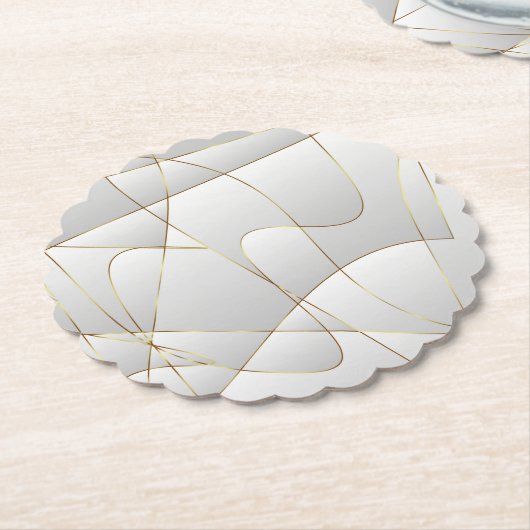 Schöne Goldlinien Untersetzer (angewinkelt)