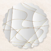 Schöne Goldlinien Untersetzer (Vorderseite)