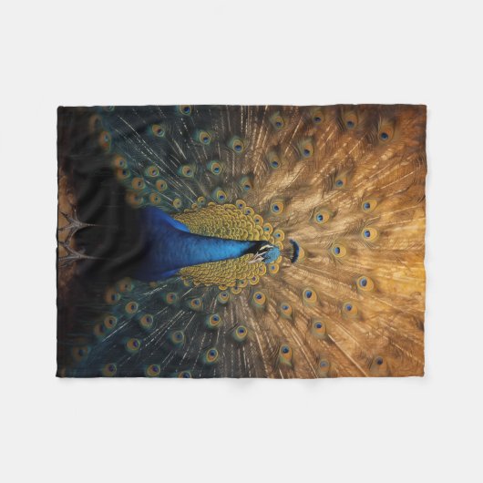 Schöne Goldpfanne Fleecedecke (Vorderseite (Horizontal))