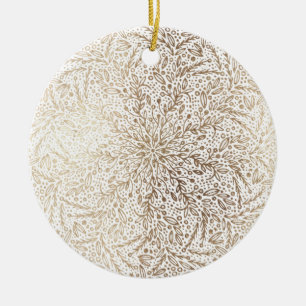 Schöne Goldstern Weihnachtsfeiertage Keramik Ornament