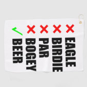 Schöne Golfbedingungen Golfhandtuch (Horizontal)