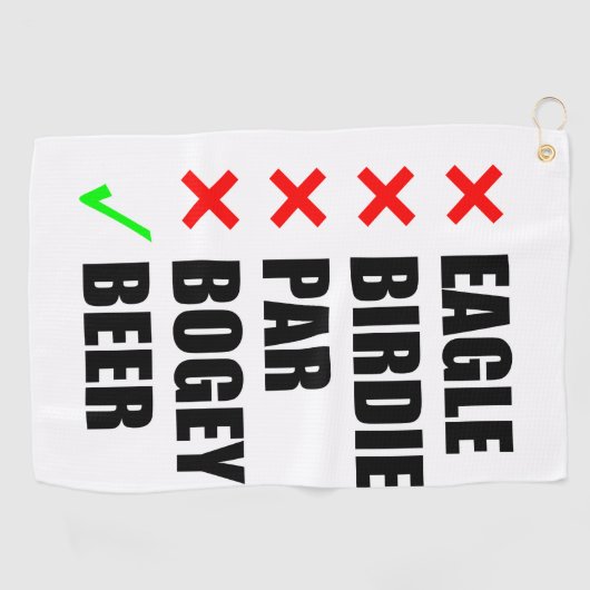 Schöne Golfbedingungen Golfhandtuch (Horizontal)