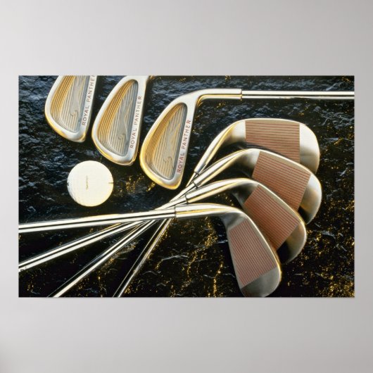 Schöne Golfclubs Poster (Vorne)