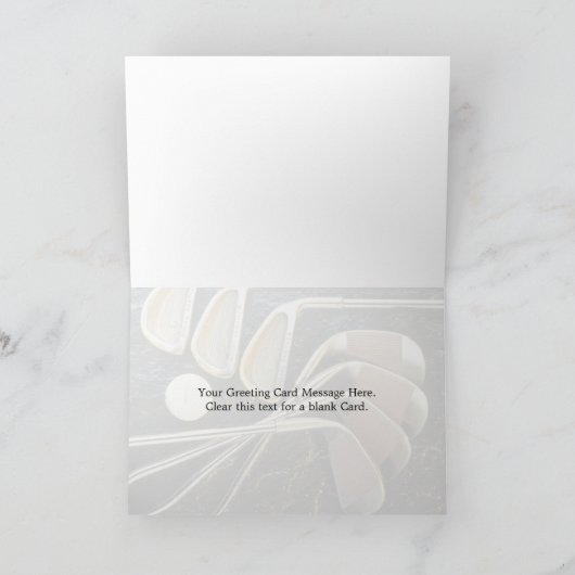 Schöne Golfplätze Karte (Innenseite)