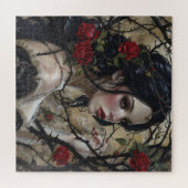Schöne Gothic-Frau Puzzle (Horizontal)