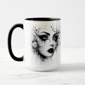Schöne Gothic-Frau Tasse (Links)