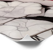 Schöne Gotische Frau AI Generierte Kunst Poster (Ecke)