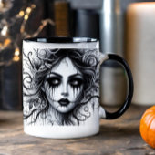 Schöne gotische Frau Tasse