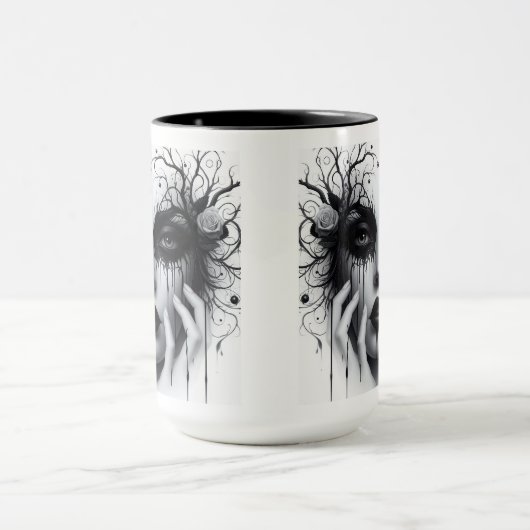 Schöne gotische Frau Tasse (Zentrum)