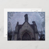 Schöne gotische Friedhof-Krypta Postkarte (Vorne/Hinten)