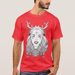 Schöne Gotische Hexe Halloween Hexen Fantasie 1 T-Shirt