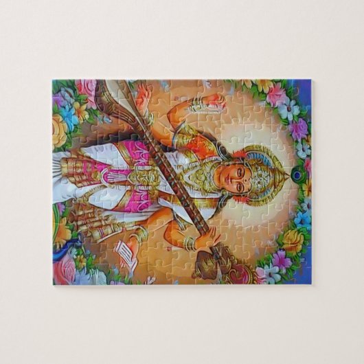 Schöne Göttin Saraswati Puzzle (Horizontal)