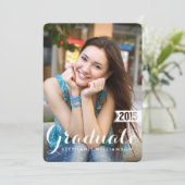 Schöne Graduiertenparty 2015 Einladung (Stehend Vorderseite)
