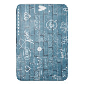 Schöne Graffiti auf der Mauer Grüne Kalligrafie Badematte (Vorderseite Vertikal)