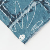 Schöne Graffiti auf der Mauer Grüne Kalligrafie Fleecedecke (Ecke)