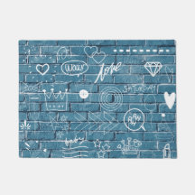 Schöne Graffiti auf der Mauer Grüne Kalligrafie