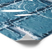 Schöne Graffiti auf der Mauer Grüne Kalligrafie Poster (Ecke)