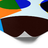 schöne Graffiti Grunge Textur abstrakt Backgro Poster (Ecke)