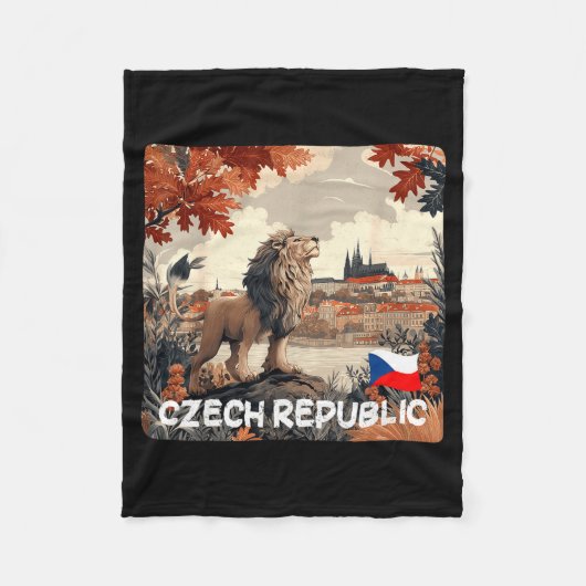 Schöne Grafik der tschechischen Republik Stadt mit Fleecedecke (Vorderseite)