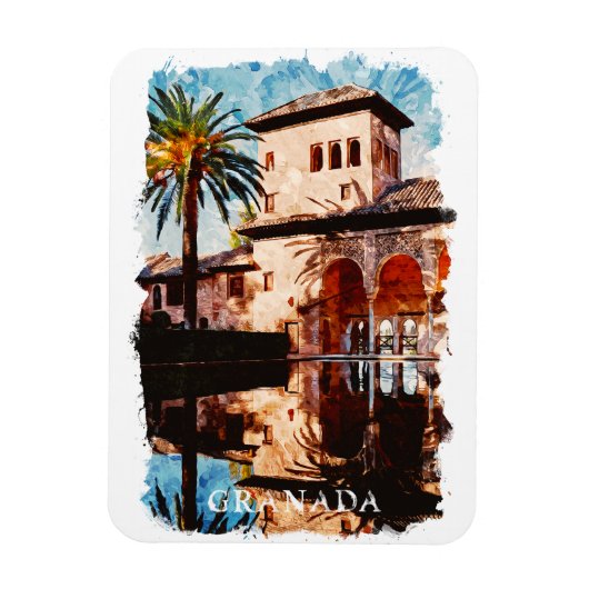Schöne Granada Spanien Alahmbra Magnet (Vertikal)