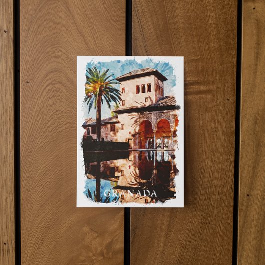 Schöne Granada Spanien Alahmbra Postkarte