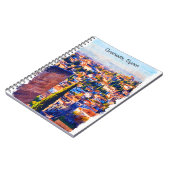 Schöne Granada Spanien Watercolor Ansicht Notizblock (Linke Seite)
