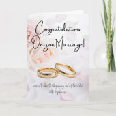 Schöne Gratulation zur Hochzeit Geld Karte (Vorderseite)