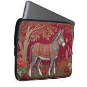 Schöne Grau-Donkey-Rote Landschaft Laptopschutzhülle (Vorne Rechts)
