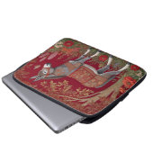 Schöne Grau-Donkey-Rote Landschaft Laptopschutzhülle (Vorne Knopf)