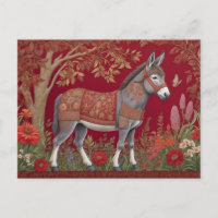 Schöne Grau-Donkey-Rote Landschaft