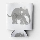 Schöne, grau Vintage Elephant Bride Dosenkühler (Vorderseite)