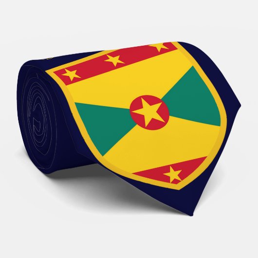 Schöne Grenada-Flagge Krawatte (Gerollt)