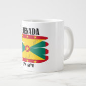 Schöne Grenada-Tasse Jumbo-Tasse (Vorderseite Rechts)