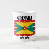 Schöne Grenada-Tasse Jumbo-Tasse (Vorderseite)