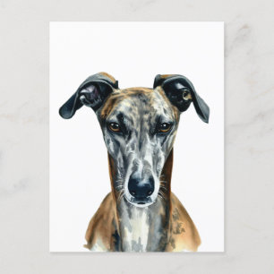 Schöne Gridle Greyhound Illustration Postkarte