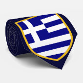 Schöne Griechenland-Flagge Krawatte (Gerollt)