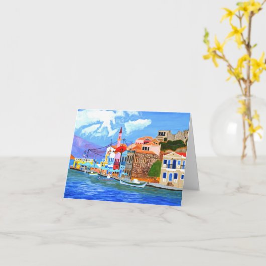 Schöne Griechenland-Karte Karte (Gelbe Blume)