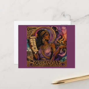 Schöne griechische Göttin Cassandra Postkarte