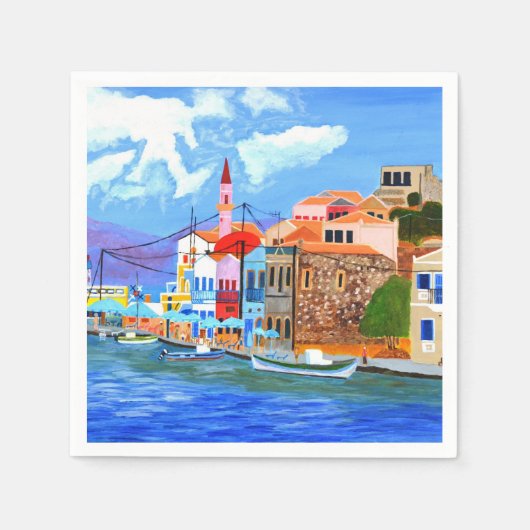 schöne griechische Servietten (Vorderseite)