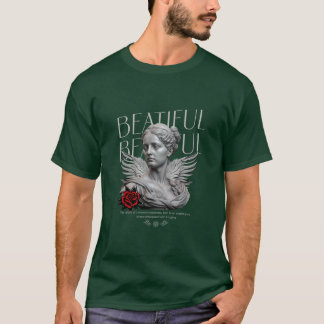 Schöne griechische Statue Ästhetisches Vintage-Gra T-Shirt