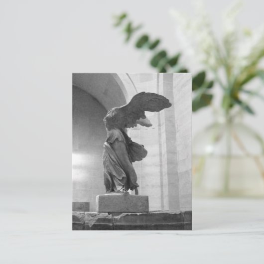 Schöne griechische Statue Winged Sieg von Samothra Postkarte (Stehend Vorderseite)