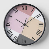 Schöne großartige einfache Farbpalette Bigdesign Uhr (Vorderseite)