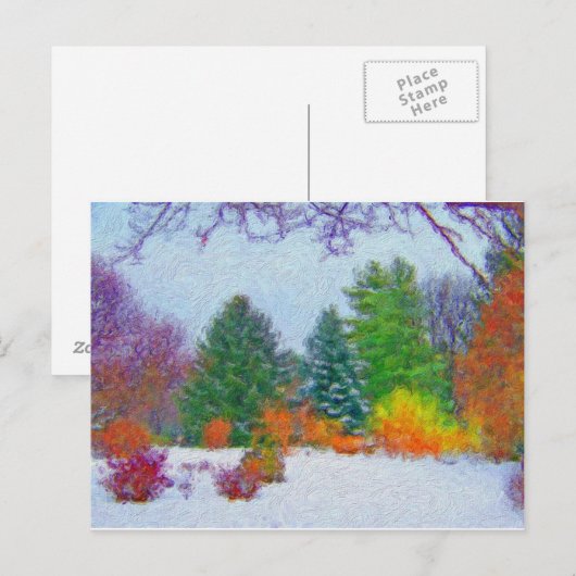 Schöne große Kunstmalerei Postkarte (Vorne/Hinten)