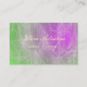 Schöne große Phantastische Grün und Lila Visitenkarte (Vorderseite)