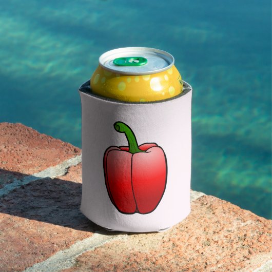 Schöne große rote Paprika Dosenkühler (In Situ Pool)
