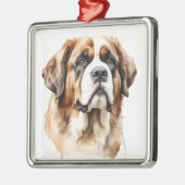 SCHÖNE GROSSE SAINT BERNARD DOG ORNAMENT AUS METALL (Links)
